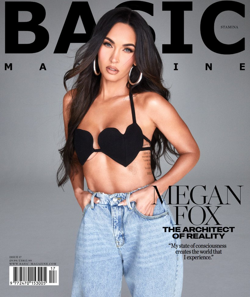Basic cover, Megan Fox, makeup by Ash K Holm